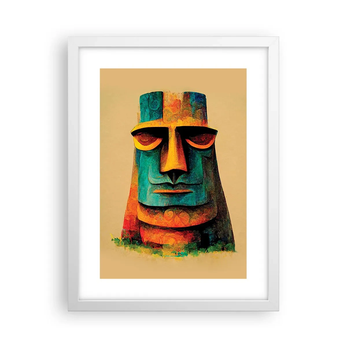 Plakat i hvid ramme - Statuarisk, men alligevel sympatisk - 30x40 cm