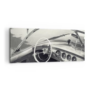 Lærredstryk - Billede på lærred - Vejr for de rige - 100x40 cm