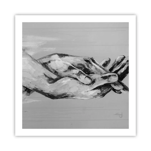 Plakat - Begyndelsen ... - 60x60 cm