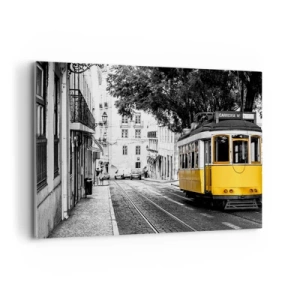 Lærredstryk - Billede på lærred - Og en fado i baggrunden - 100x70 cm