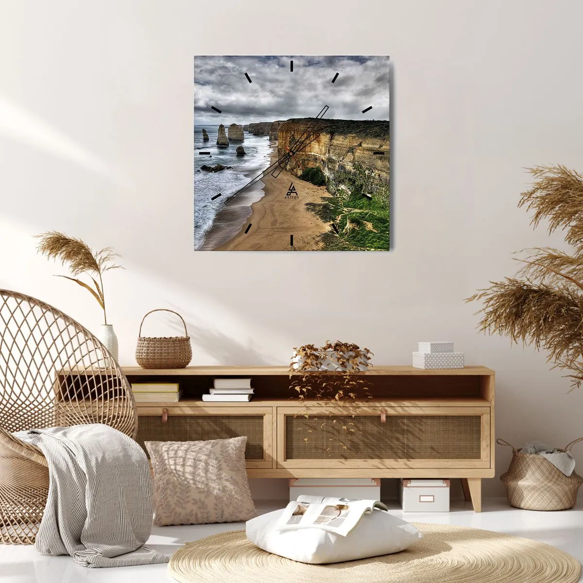 Vægur, Uret - Rå skønhed - 30x30 cm