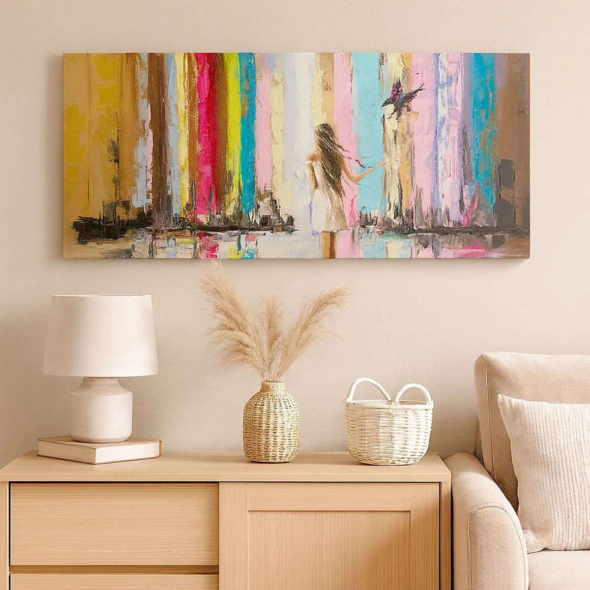 Lærredstryk - Billede på lærred - Følg mig - 30x30 cm