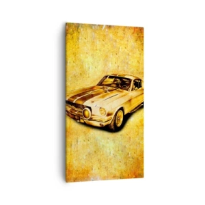 Lærredstryk - Billede på lærred - De skøre 1970'ere. - 55x100 cm