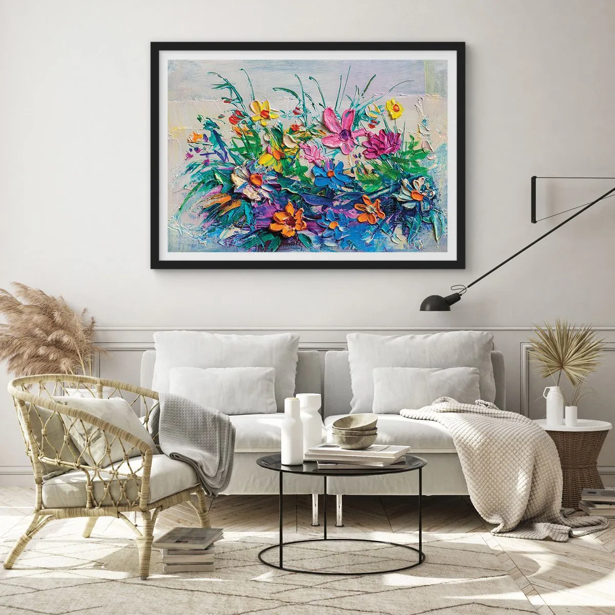 Plakat i sort ramme - Overhovedet ikke et stilleben - 70x50 cm
