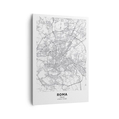 Lærredstryk - Billede på lærred - Romersk cirkel - 70x100 cm