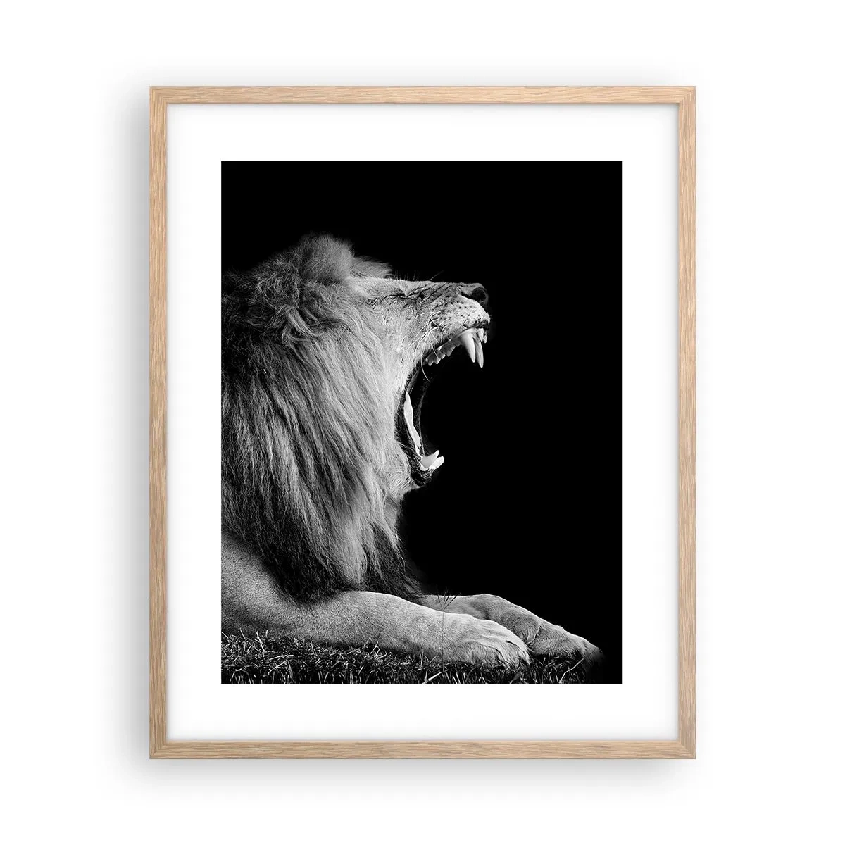 Plakat i ramme af lyst egetræ - Uden tvivl - 40x50 cm