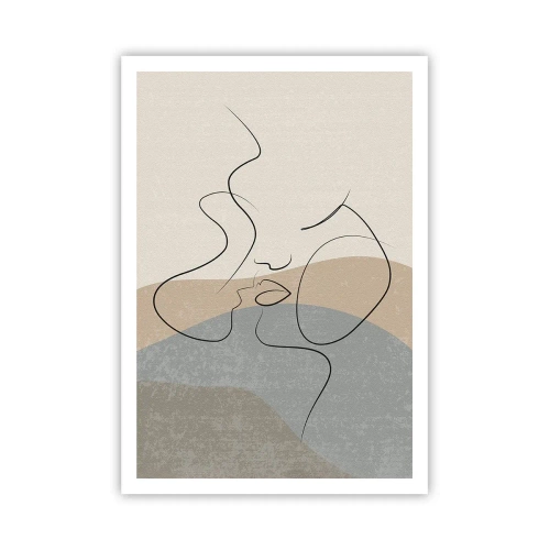 Plakat - Som et penselstrøg - 70x100 cm