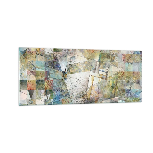 Billede på glas - Geometrisk ommøblering - 100x40 cm