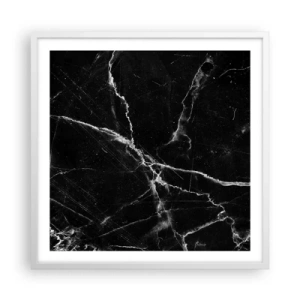 Plakat i hvid ramme - Stenens hemmelige liv - 60x60 cm