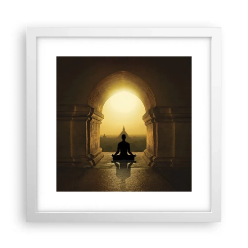 Plakat i hvid ramme - Fuldkommen harmoni - 30x30 cm