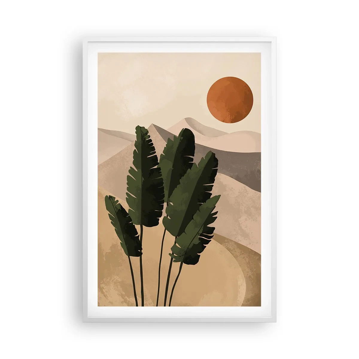 Plakat i hvid ramme - Livets triumf - 61x91 cm