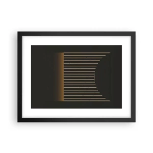 Plakat i sort ramme - Udforsk mørket - 40x30 cm