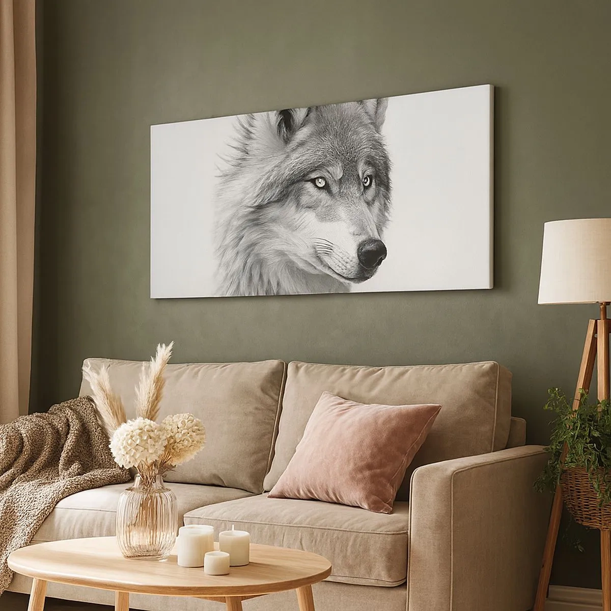 Lærredstryk - Billede på lærred - Alpha - uden tvivl - 100x40 cm