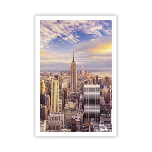 Plakat - Ræk ud efter skyerne selv - 61x91 cm