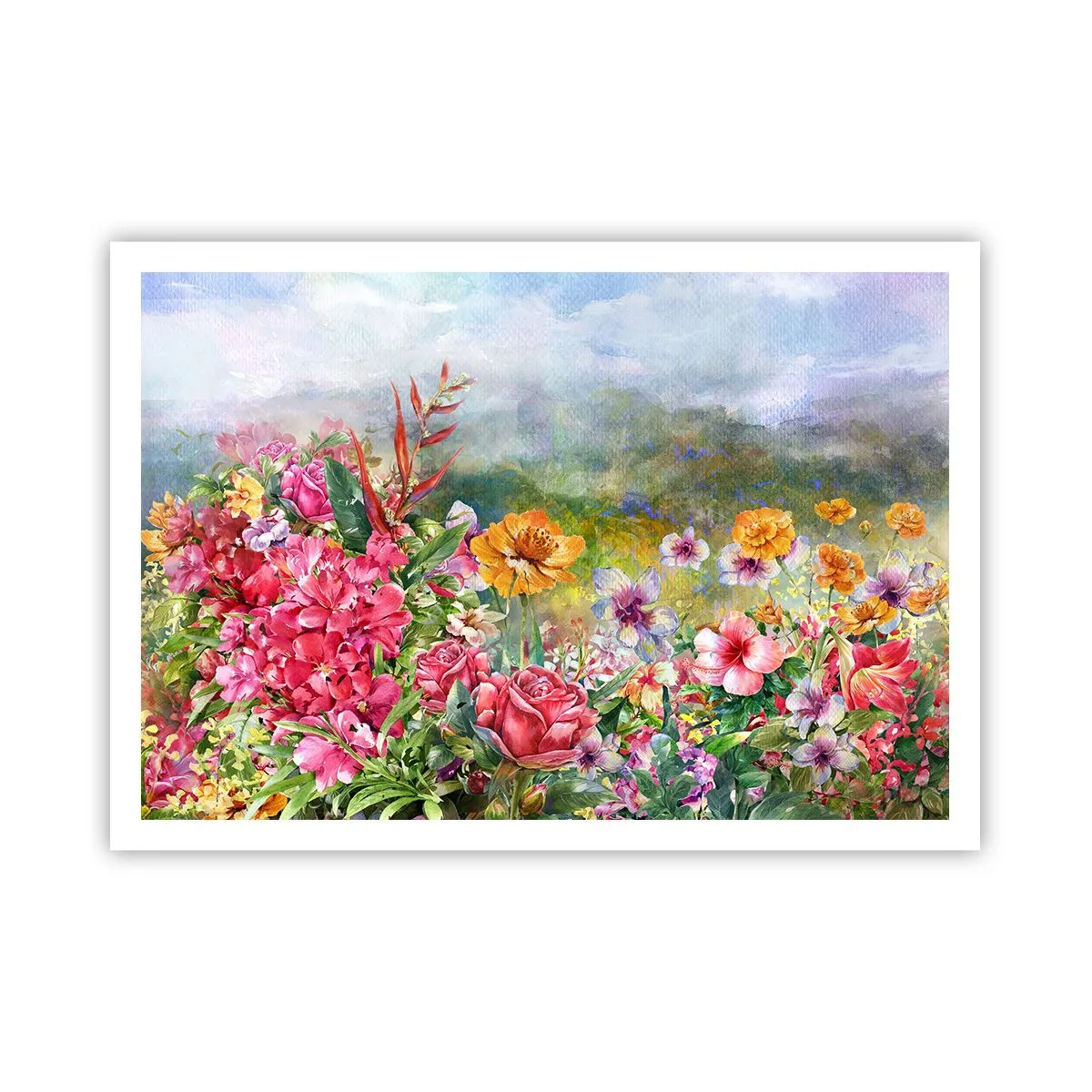 Plakat - En have, der er gået amok - 100x70 cm