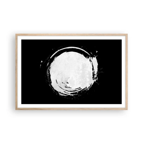 Plakat i ramme af lyst egetræ - Den gode vej ud - 91x61 cm
