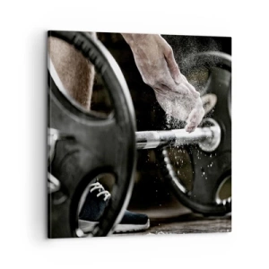 Lærredstryk - Billede på lærred - Udfordringen er taget imod! - 60x60 cm