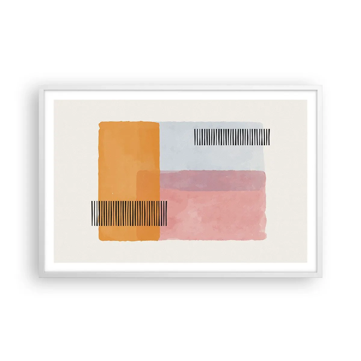 Plakat i hvid ramme - Fra hjørne til hjørne - 91x61 cm