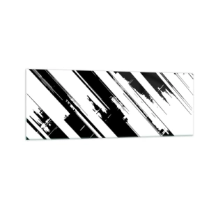 Billede på glas - Intens og dynamisk komposition - 140x50 cm