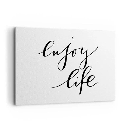 Lærredstryk - Billede på lærred - Intet at tilføje… - 100x70 cm