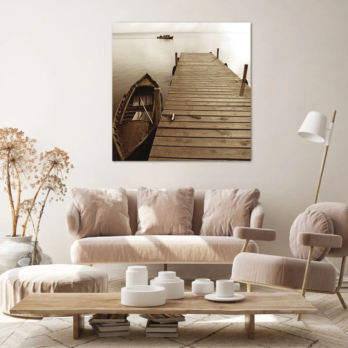 Lærredstryk - Billede på lærred - Stor fred - 50x50 cm