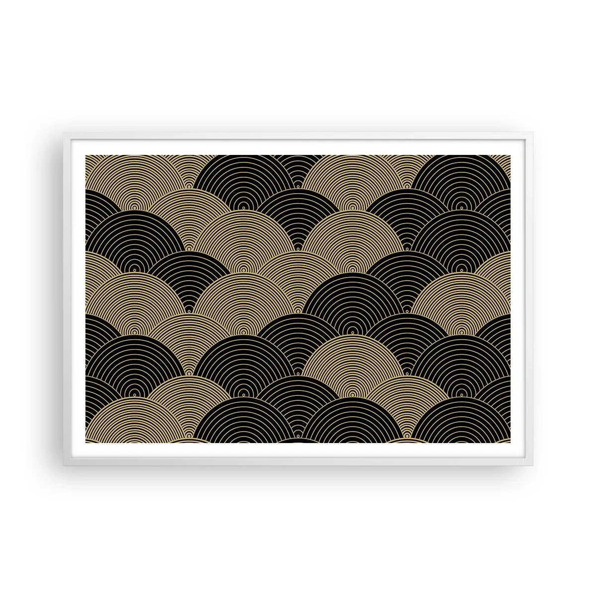 Plakat i hvid ramme - Enhed i mangfoldighed - 100x70 cm