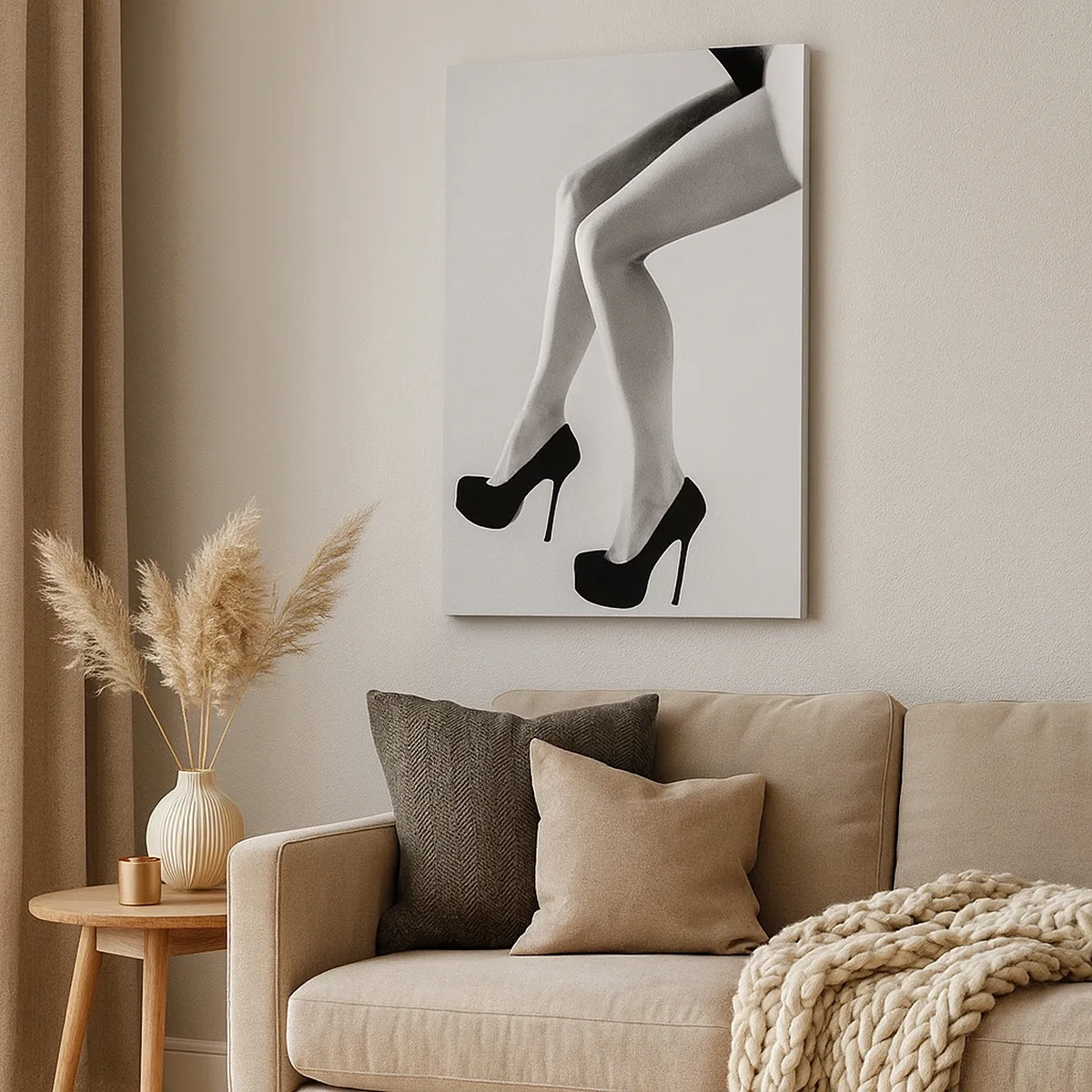 Lærredstryk - Billede på lærred - Evig kvindelighed - 50x70 cm