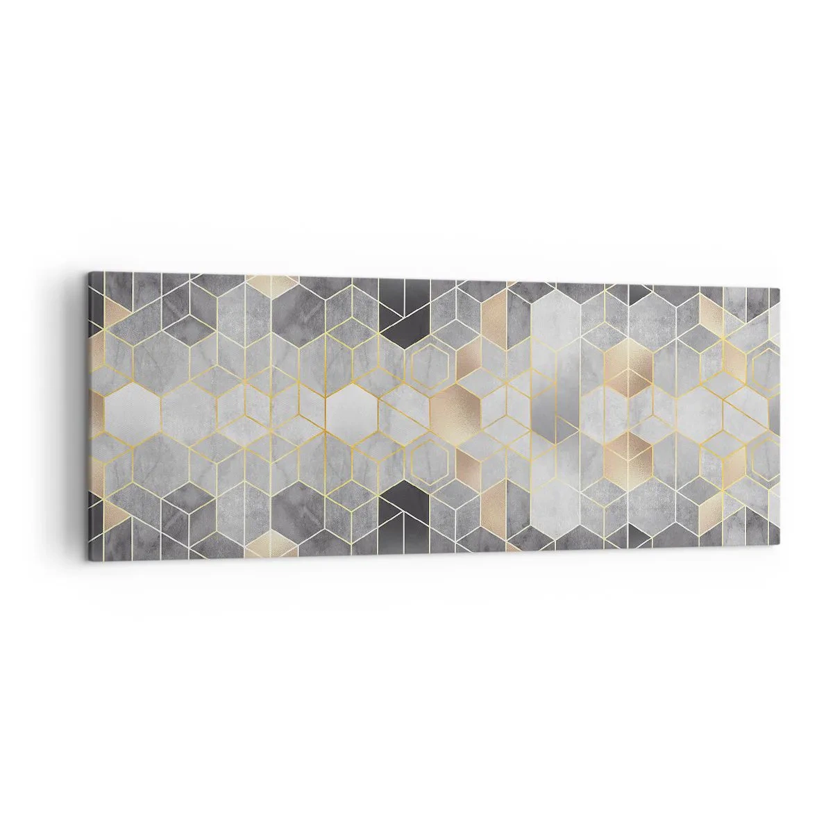 Lærredstryk - Billede på lærred - Sammensætning af diamanter - 140x50 cm