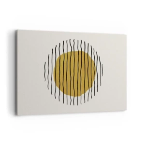 Lærredstryk - Billede på lærred - Abstraktion, der skælver af varme - 120x80 cm