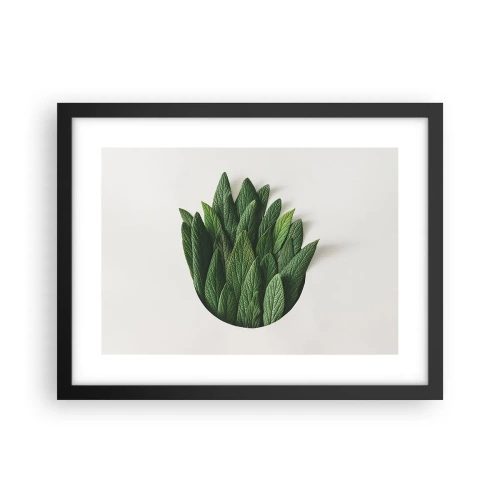 Plakat i sort ramme - Uhæmmet nysgerrighed - 40x30 cm