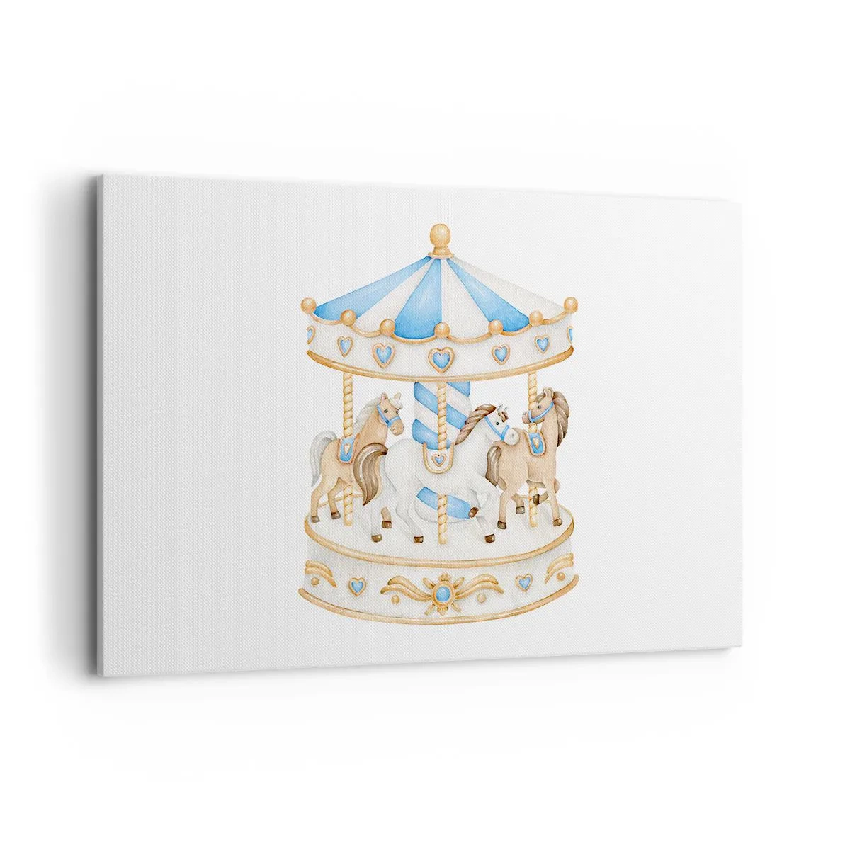 Lærredstryk - Billede på lærred - Sød barndom - 120x80 cm