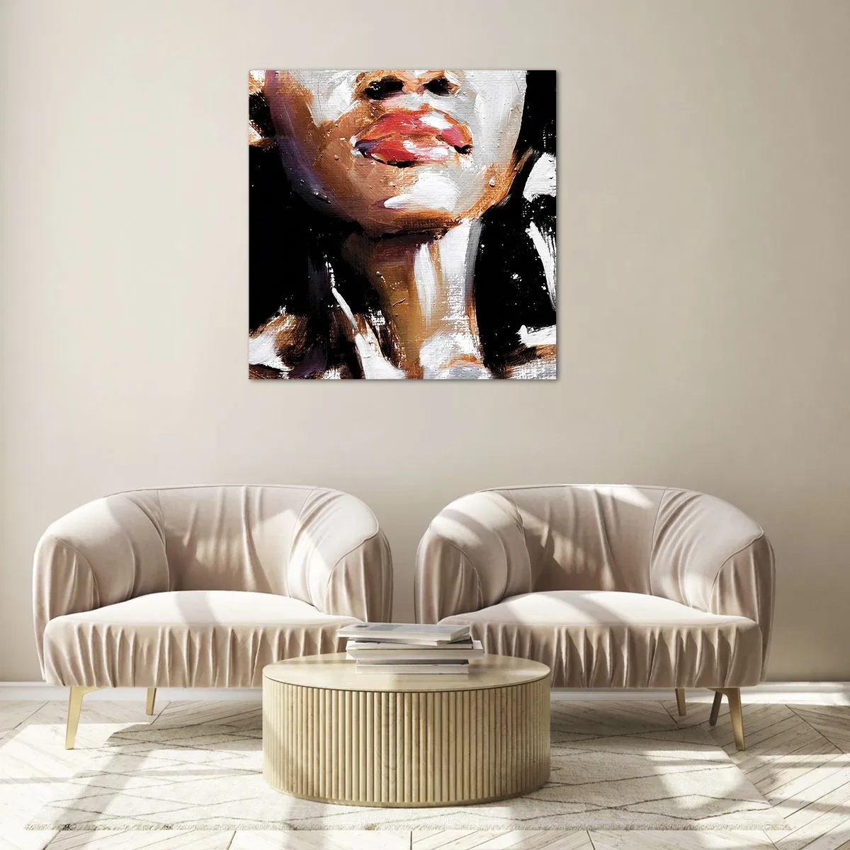 Billede på glas - Stolthed uden fordomme - 70x70 cm