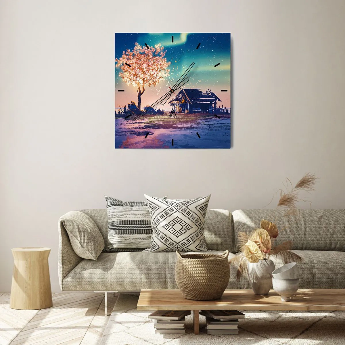 Vægur, Uret - Naturen går ikke over - 30x30 cm