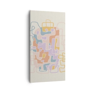 Lærredstryk - Billede på lærred - Labyrint - et glædeligt eventyr - 55x100 cm