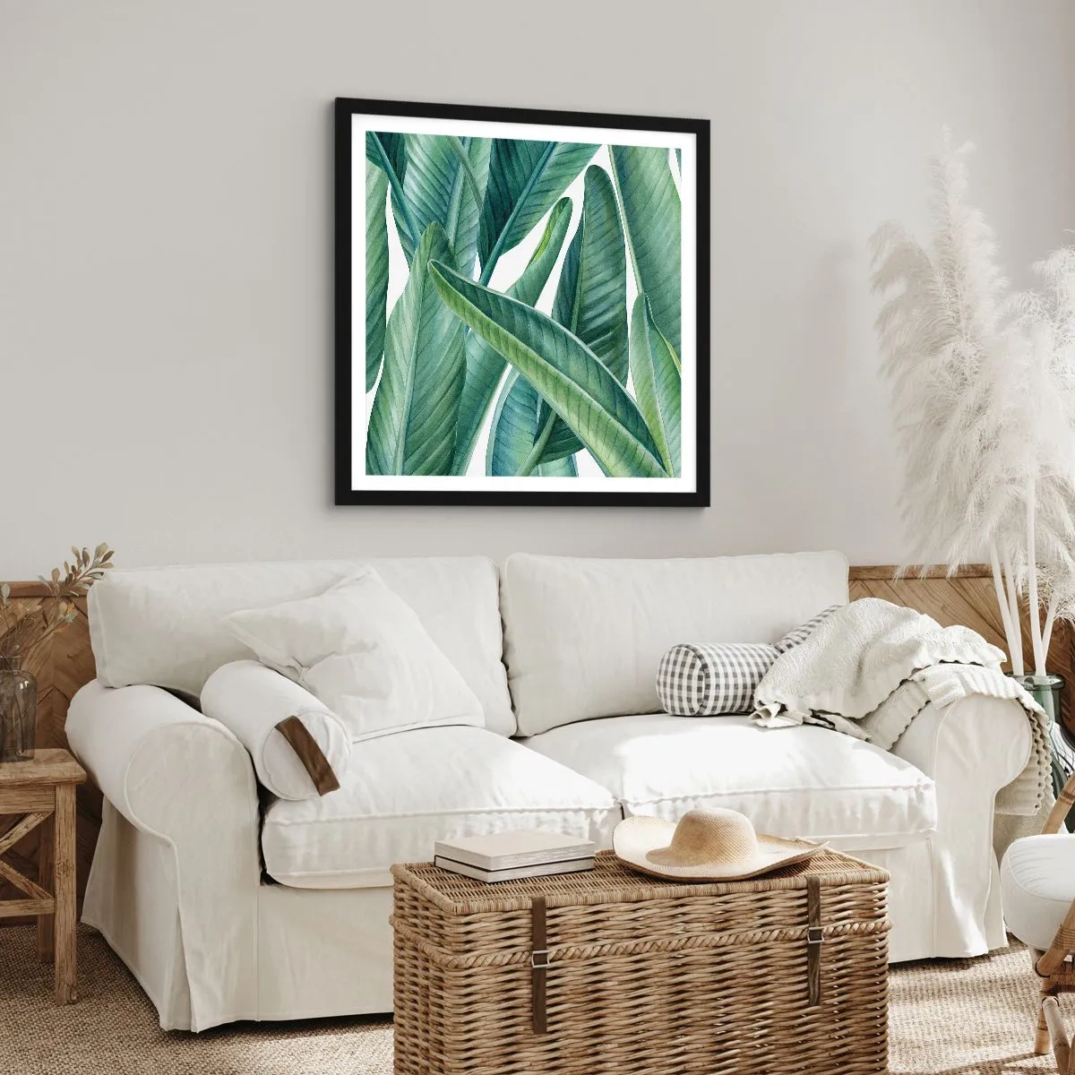 Plakat i sort ramme - Det grønne i sig selv - 30x30 cm