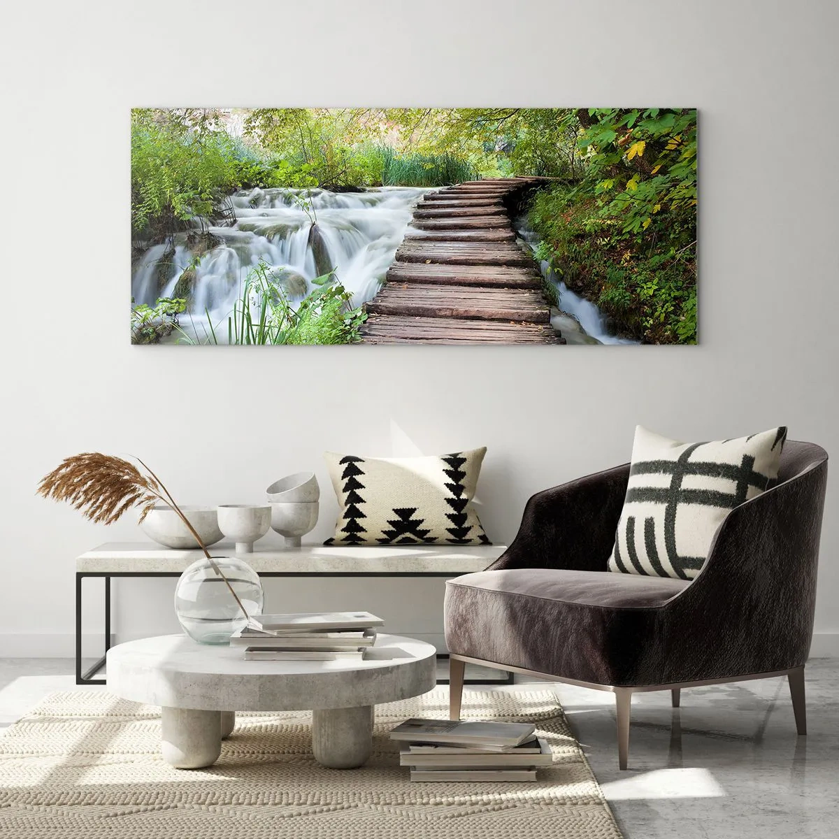 Billede på glas - Overhovedet ikke stille vand - 160x50 cm