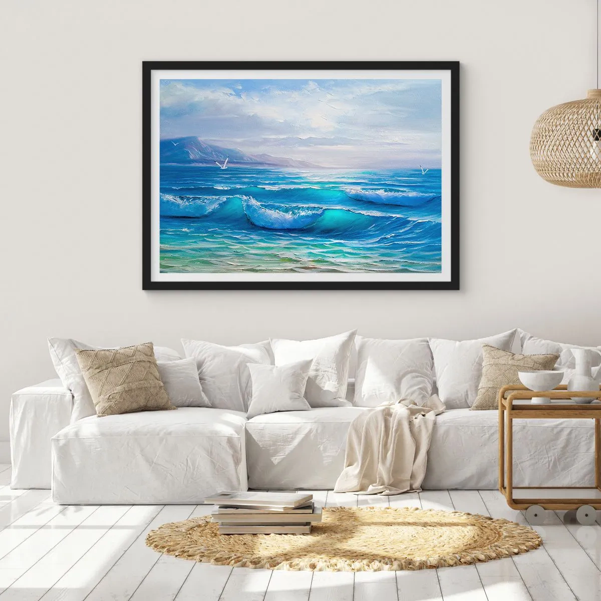 Plakat i sort ramme - Giver trøst - 50x40 cm