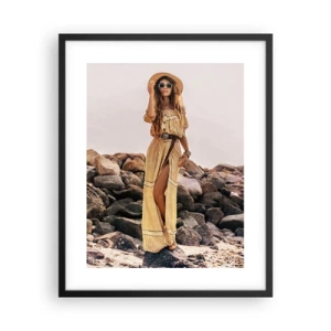 Plakat i sort ramme - Magien ved sten - 40x50 cm