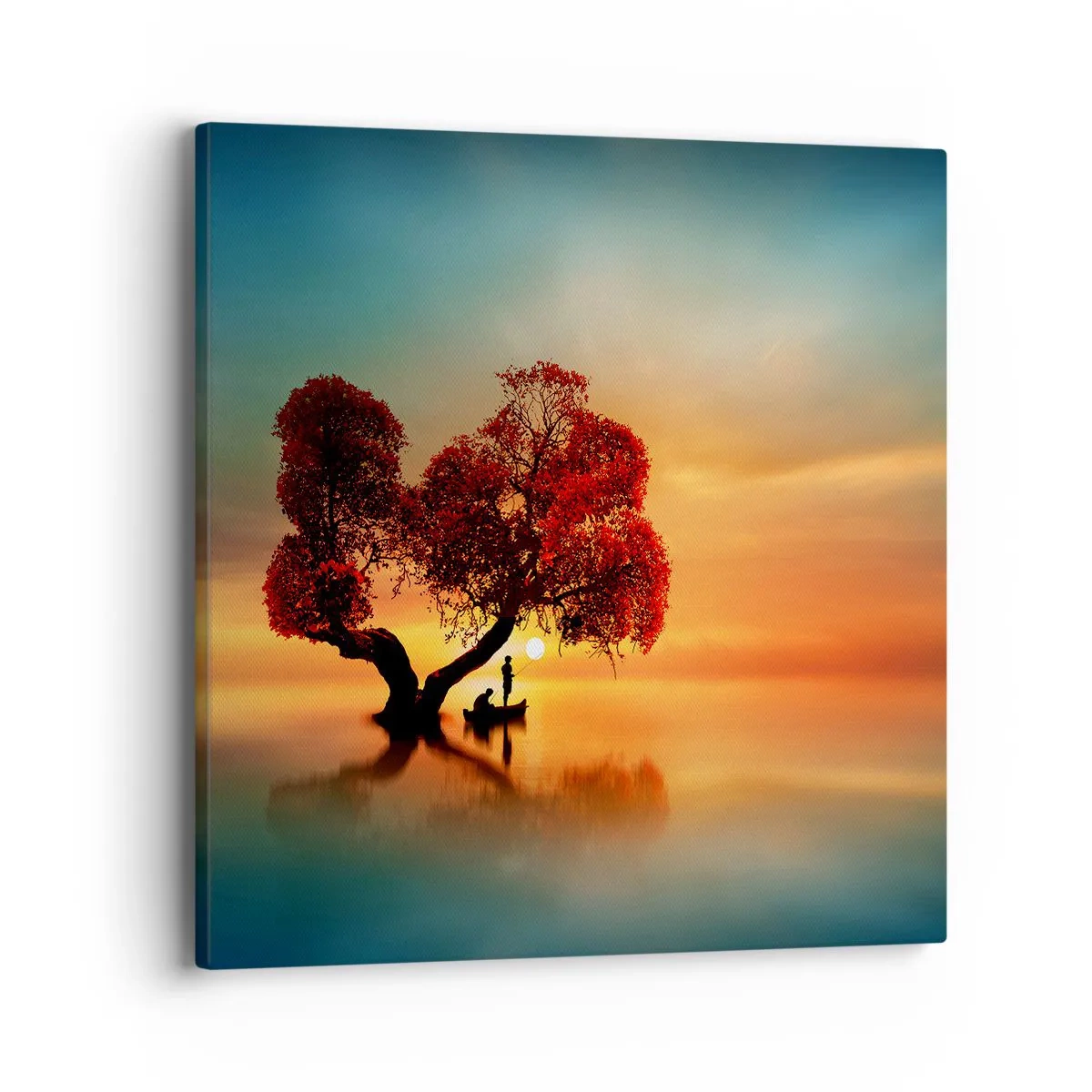 Lærredstryk - Billede på lærred - Fjern og tavs verdensløshed - 40x40 cm