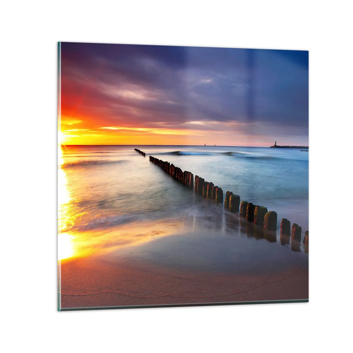 Billede på glas - Lyt til stilheden - 70x70 cm