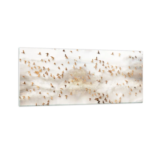 Billede på glas - Det er på tide... - 100x40 cm