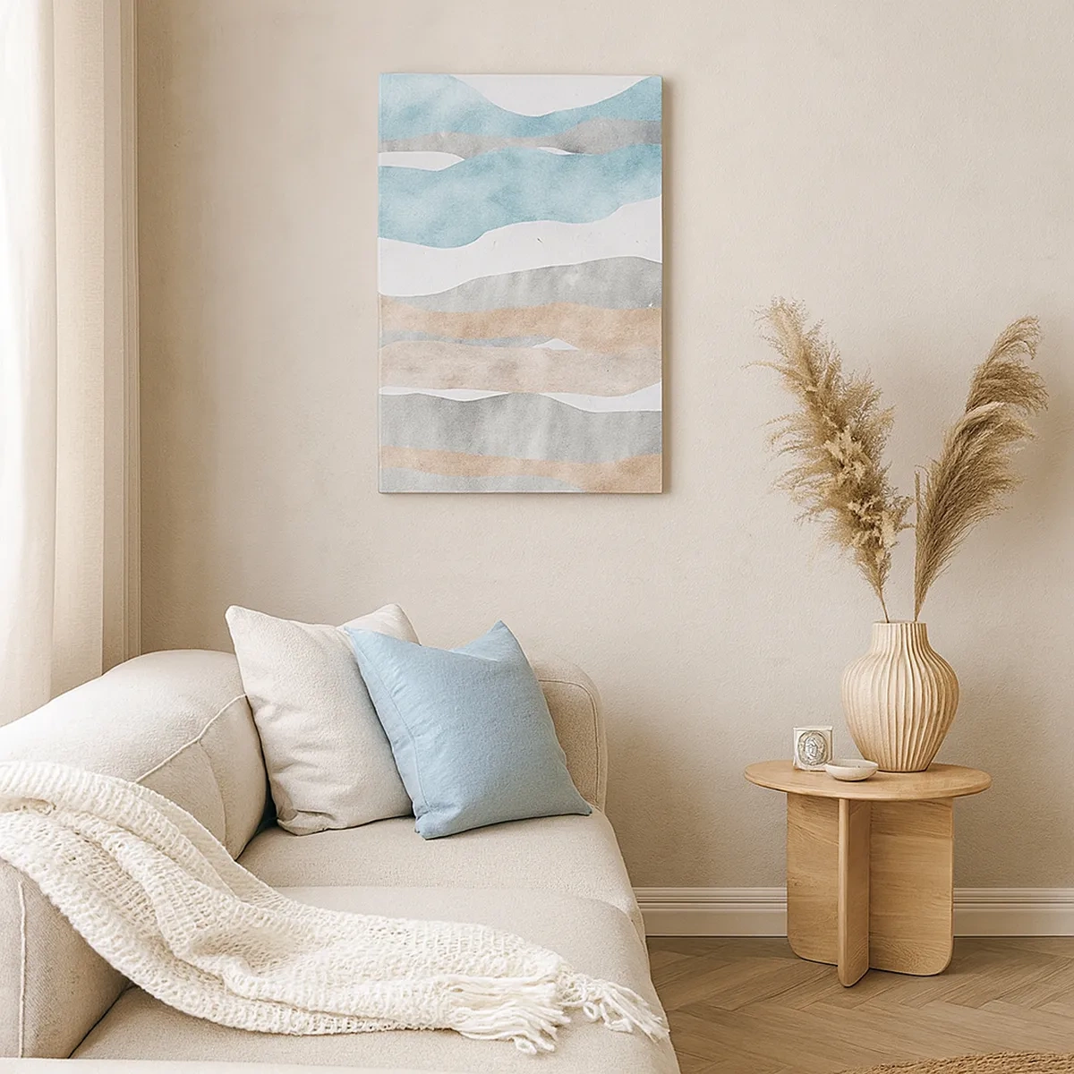 Lærredstryk - Billede på lærred - En undersøgelse af intimitet - 50x70 cm