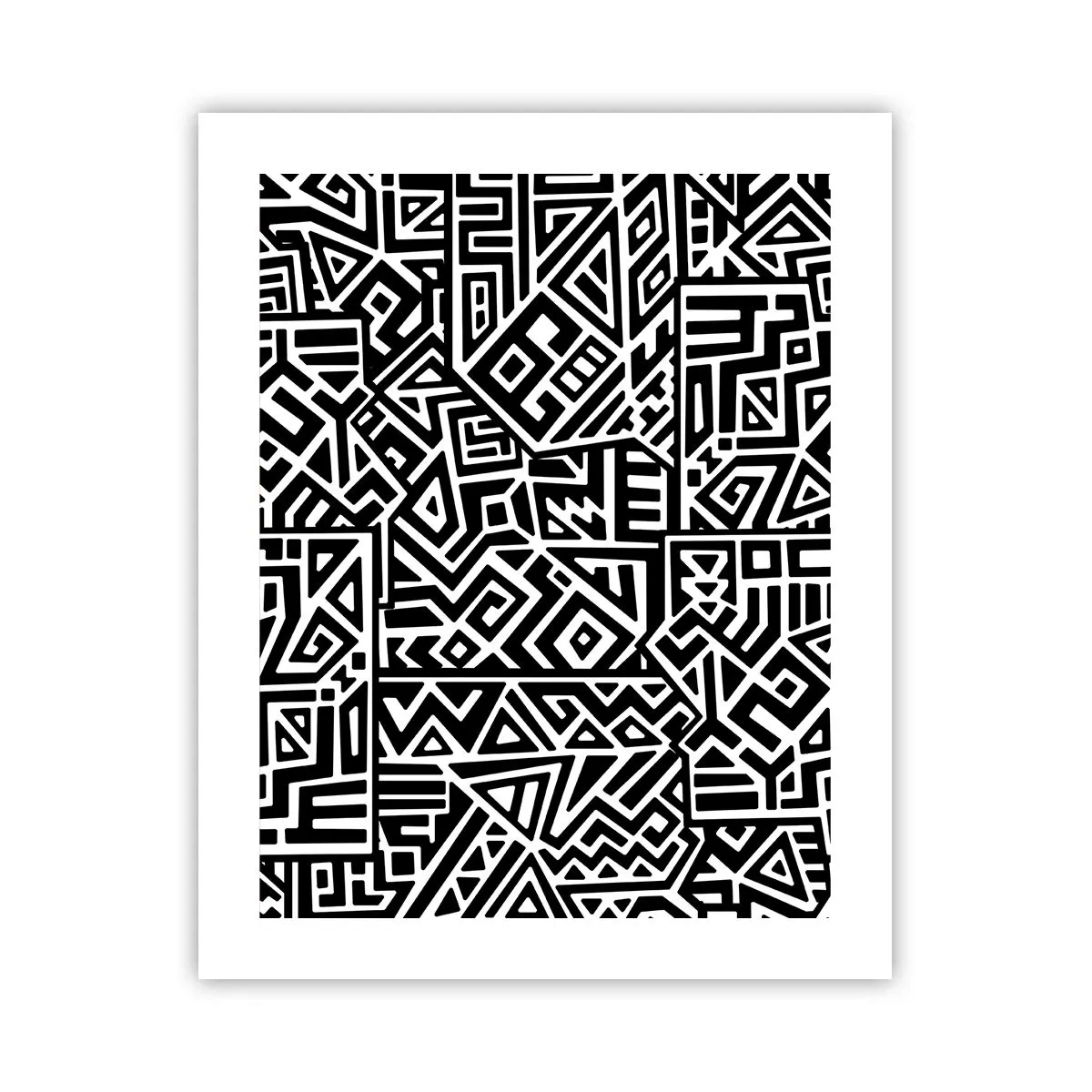 Plakat - Præcolumbiansk sammensætning - 40x50 cm