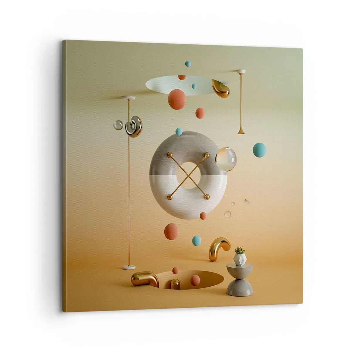 Lærredstryk - Billede på lærred - Alt kan ske - 60x60 cm