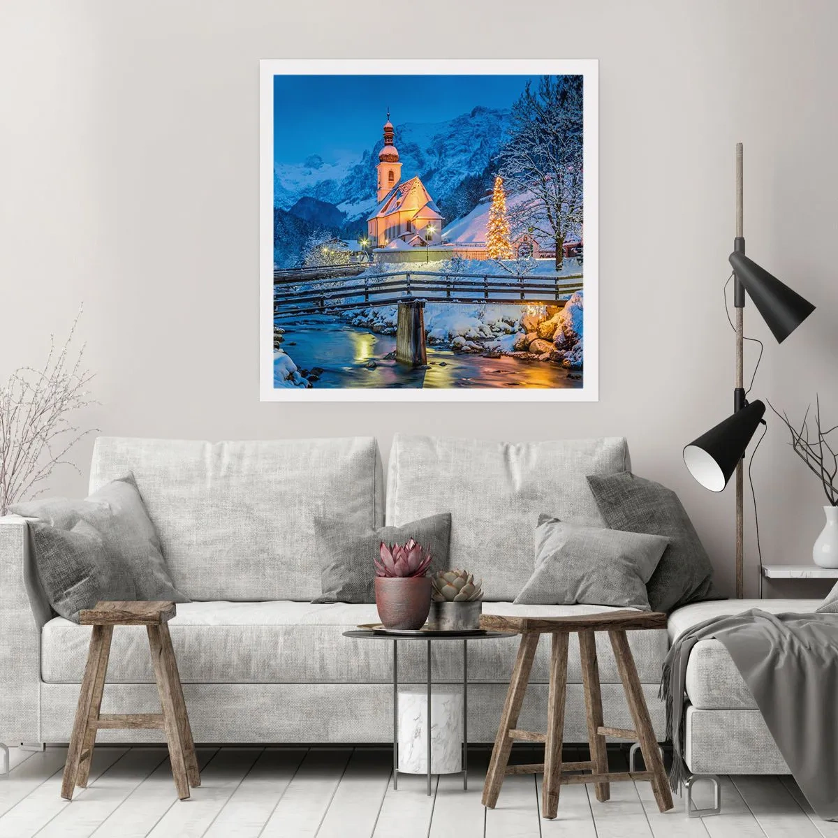 Plakat - Julens ånd - 40x40 cm