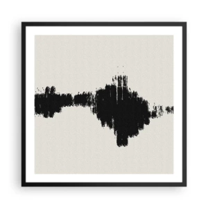 Plakat i sort ramme - Fantasiens vibrationer - 60x60 cm