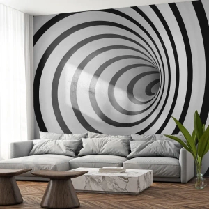 Fototapet Selvklæbende Deluxe Sticker - Kan du heller ikke modstå det? - Abstraktion, 3D, Vortex - 350x256 cm