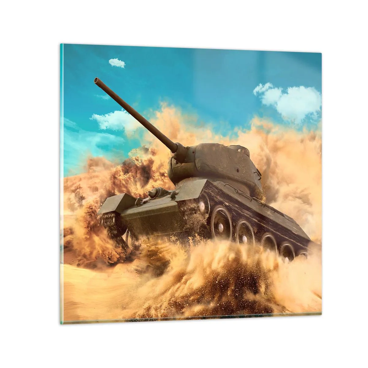 Billede på glas - Ikke at slå - 70x70 cm