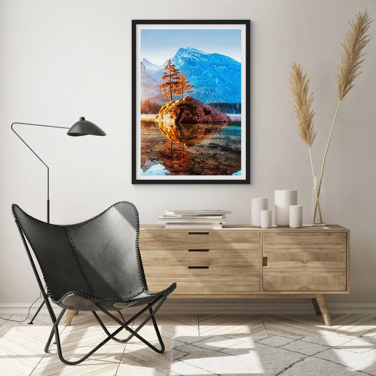 Plakat i sort ramme - Naturen i et nyt lys - 40x50 cm