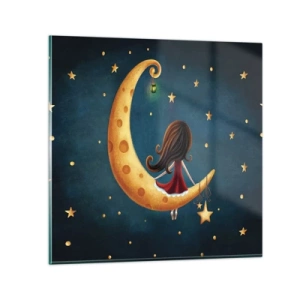 Billede på glas - Der var engang... - 60x60 cm